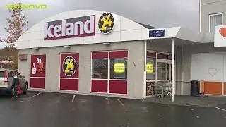 NEXNOVO transparent LED poster for ICELAND chain store