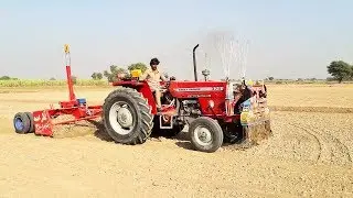 New MF 375 Tractor with Laser Land Leveler