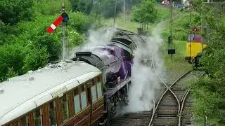 Severn Valley Railway Queens Jubilee weekend 34027 'Taw Valley' '70' in purple 05.06.22.
