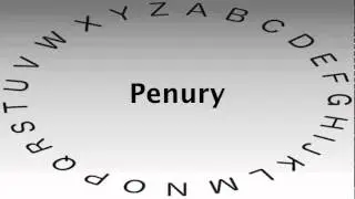 Spelling Bee Words and Definitions &mdash; Penury