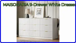 REVIEW (2026): MAISONARIA 9-Drawer White Dresser. ESSENTIAL details.