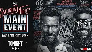 CM PUNK VS JEY USO WORLD HEAVYWEIGHT CHAMPIONSHIP SATURDAY NIGHT MAIN EVENT 2K25
