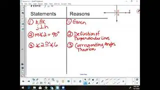 Section 3.4: Proofs with Perpendicular Lines