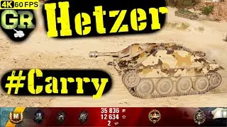World of Tanks Jagdpanzer 38(t) Hetzer Replay - 9 Kills 2.4K DMG(Patch 1.4.1)