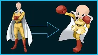 Creating Anime Characters as Pokemon - Hitmonchan as Saitama