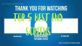 TOP 5 BEST END SCREEN..NO COPYRIGHT