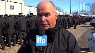 Thousands gather for firefighter funeral