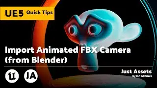 Unreal Engine 5 QuickTip | Import animated FBX Camera (from Blender)