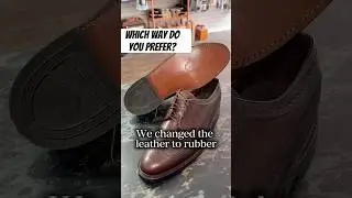 Do you prefer the leather or rubber soles? #americascobbler #shoerepair #satisfying