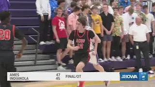 Ames and Indianola boys basketball goes to overtime, Little Cyclones come out on top 47-45