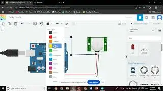 TinkerCAD |Turning ON Led with PIR sensor | Robotics | Basics