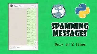 Spam message using Python | Only 2 lines of Code | Python Bot | CodinGunda