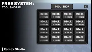 Tool Shop System in Roblox Studio