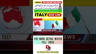 Italy News Urdu/Hindi/Punjabi | #shorts #italian_news_urdu #djnewsinfo #shortsyoutube #news #italy