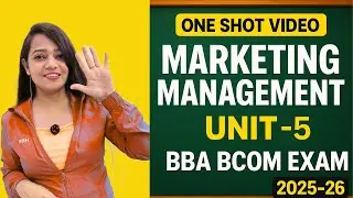 Marketing Management Unit 5 | One Shot | PROMOTION |BBA BCom | Ek Nazar Sab Cover | Niharika Ma’am