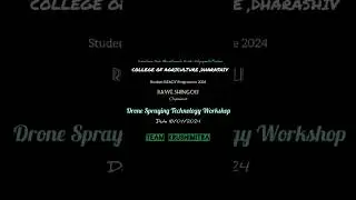 DRONE SPRAYING TECHNOLOGY WORKSHOP II