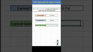 Current Date and Time Shortcut Key in Excel #msexcel #excel #exceltips #exceltutorial #excelshorts