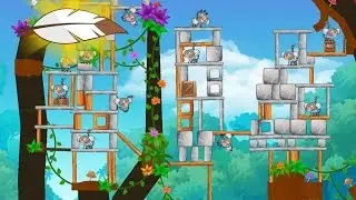 Angry Birds Rio Timber Tumble Feather Bonus 2 Mighty Eagle Walkthrough