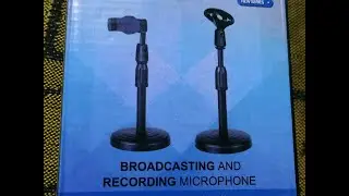 Broadcasting and Recording Microphone #TheUnboxing #MicrophoneStandOrTripod