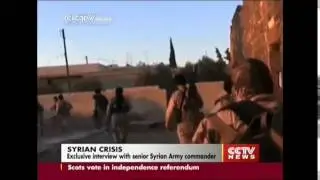 CCTVNEWS:   with senior Syrian army commander