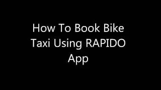 Rapido Bike Taxi &mdash; Как пользоваться клиентским приложением..