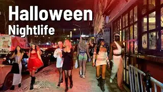 NEW YORK CITY Halloween Costumes 🇺🇸 Lower East Side Nightlife Walk 4K