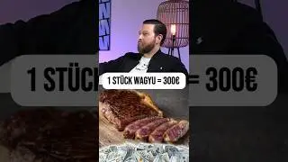 W&uuml;rdest du 300&euro; f&uuml;r ein St&uuml;ck ausgeben? 😳 #wagyu #kobebeef #fleisch #podcast
