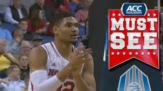 NC State's Tyler Lewis Beautiful Pass to Kyle Washington For Hoop | ACC Must See Moment