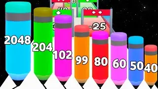 Long Pencil Run vs Crayon Rush 3D - All Level (Android, iOS) New Update