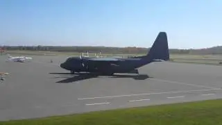 Canadian Forces C-130 Hercules landing at CYPQ