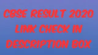 Cbse result  2020