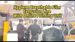 Cast Film Extrusion Line for Making Non Breathable Back Sheet Film and PE Embossed Film