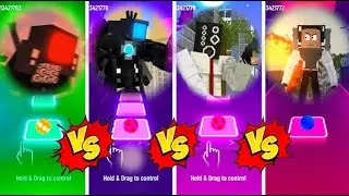 Titan TvMan vs Titan Speakerman vs Large Speakerman vs SkibidiMan | Minecraft Animation