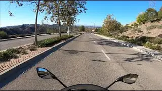 Riding Kawasaki Ninja 400 ABS Through Anaheim Hills California to Santiago Canyon Road