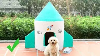 Build dog house ideas | Take your dog to space with the rocket house