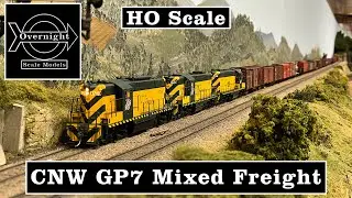 HO Scale Chicago and North Western GP9 Mixed Freight