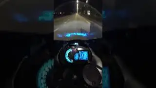 NINJA400R quick speed test Spocket 19/55t chain did428vx tire 140/70/r17