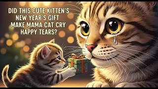 Did This Cute Kitten's New Year's Gift Make Mama Cat Cry Happy Tears?