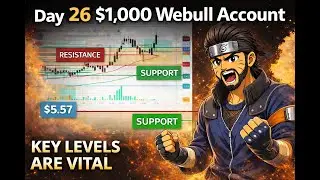 Day 26: $1,000 Webull Account | Key Levels Are VITAL