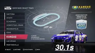 NASCAR 25 - Kansas Setup (30.1s)