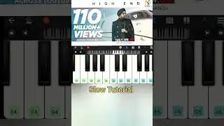 High End - Diljit Dosanjh | Piano Tutorial (Walk Band App) | Easy & Viral Piano Tune 🎹 #shorts