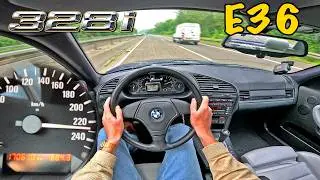 BMW 328i E36 Coupe is SENSATIONAL 90's CLASSIC on the GERMAN AUTOBAHN
