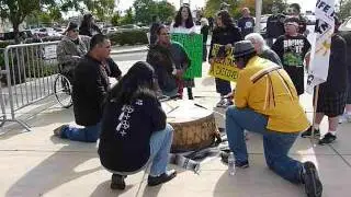 Anti-Columbus Day Demonstration, Pueblo, CO, 2012: Native American Drummers