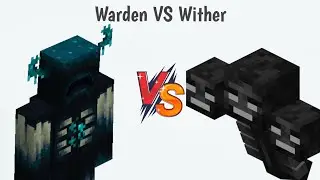 Warden vs Wither battle [raid's arena]
