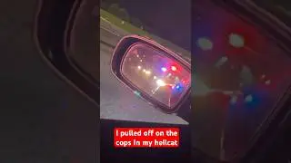 Hellcat runs from cops  #hellcat #highspeedchase  #stolenhellcat #srt #policeaudit #mopar #cars