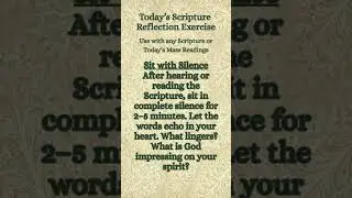 SCRIPTURE REFLECTION EXERCISE Use w/ daily reading or Scripture of your choice #devotions #bible