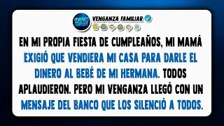 En mi fiesta, mi mamá se puso de pie para hacer un anuncio que nos impactó a todos.