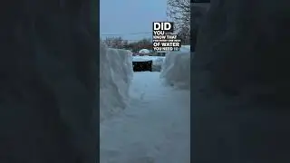 How Much Snow ❄️ Equals 1 Inch Of Water 💧? #snow #snowfall