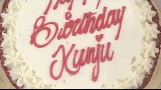 Red velvet cake for my birthday