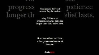 Why Most People Quit Right Before Success